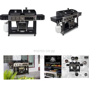 Ultimate 4-in-1 Lp Gas ,Charcoal Combo Barbecue Grill With Electric
