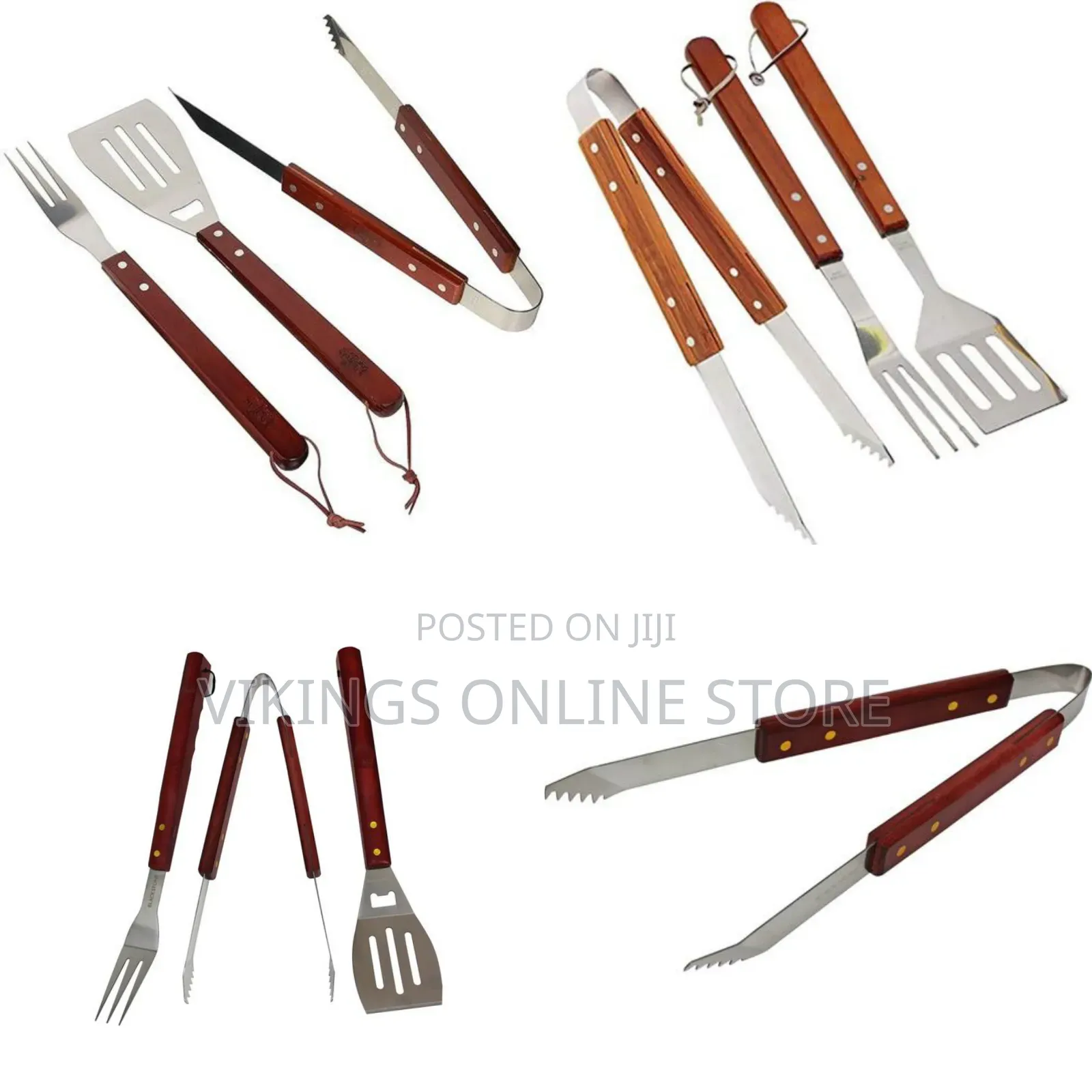 3-Piece Chefs Basics Grill Cutlery -Tongs, Spatula