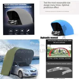 Folding Retractable Outdoor Car Shelter Tent,Portable Semi-Automatic