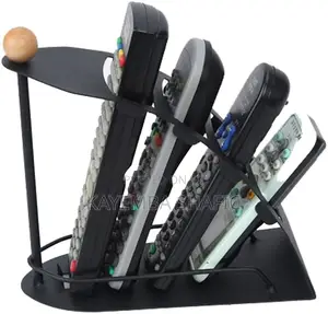 Metallic 4-Slot Remote Control Organizer Holder Rack