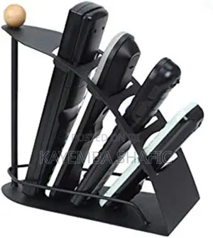Metallic 4-Slot Remote Control Organizer Holder Rack