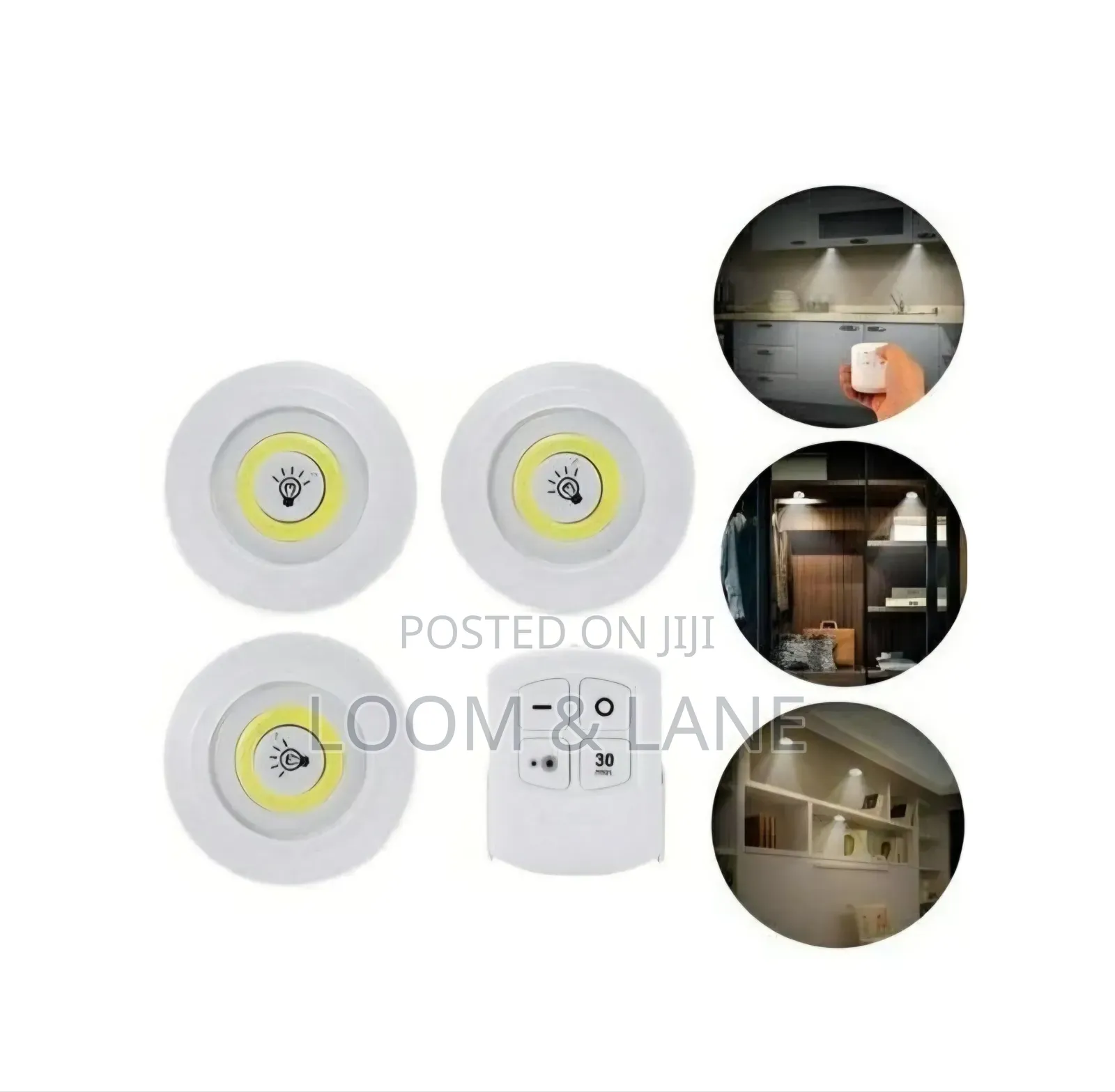 3-Piece Wireless Led Spotlight Set