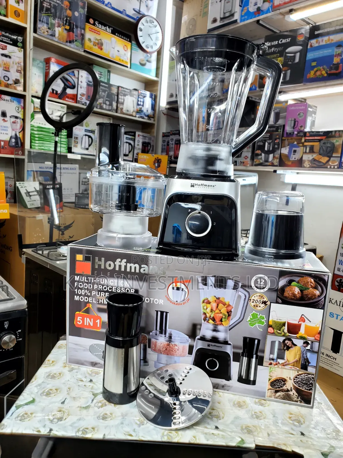 Hoffmans 5 in 1 Blender Unbreakable Jar