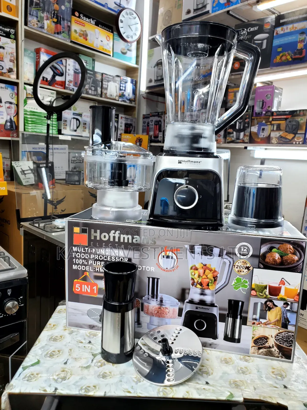 Hoffmans 5 in 1 Blender Unbreakable Jar