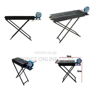 80x30cm Portable Charcoal BBQ Foldable Barbecue Grill Camping Picnic