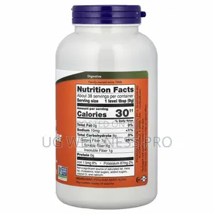 Now Foods Psyllium Husk Powder, 12 Oz (340 G) 38 Servings