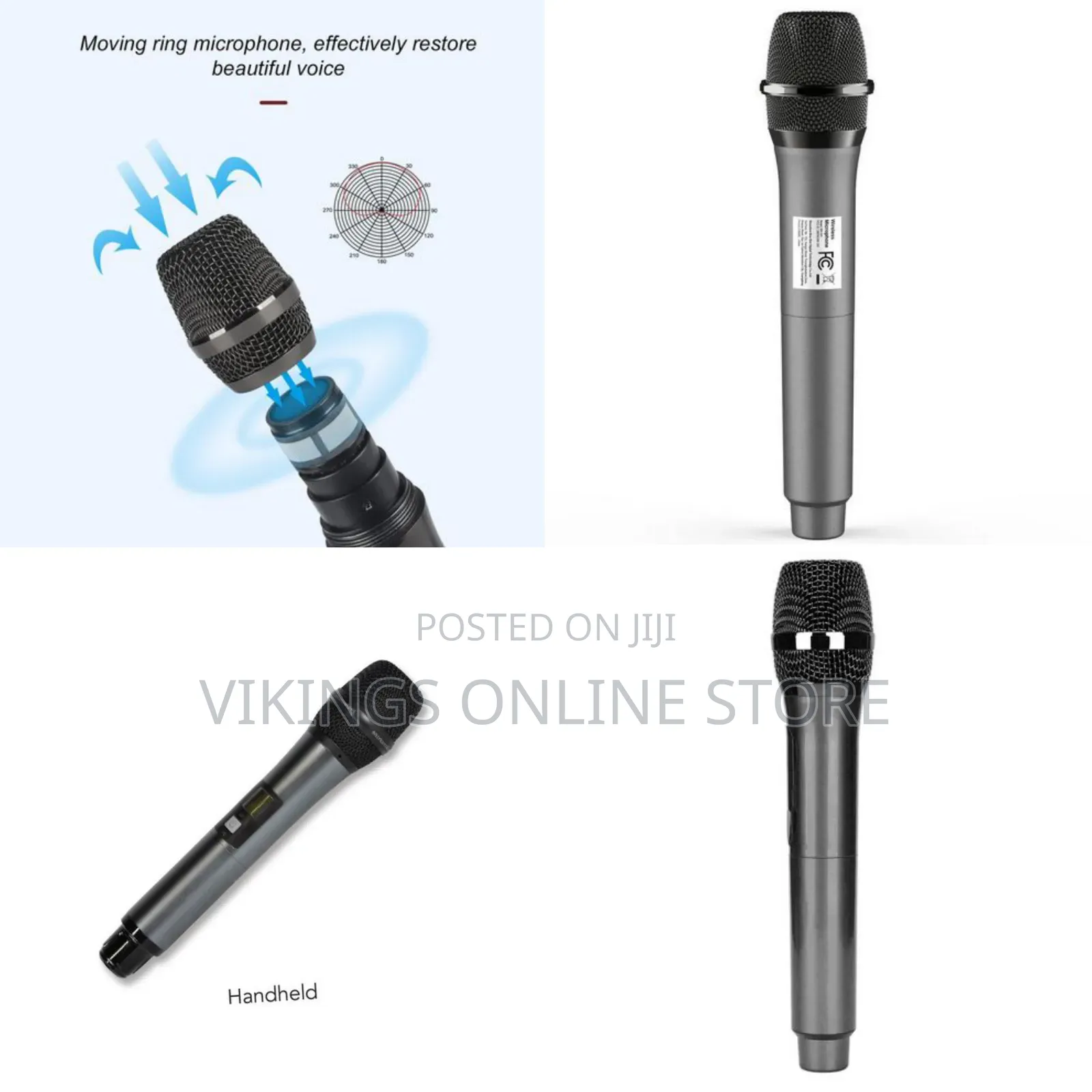 Professional Universal Wireless Microphone, Dual Wireless Handheld