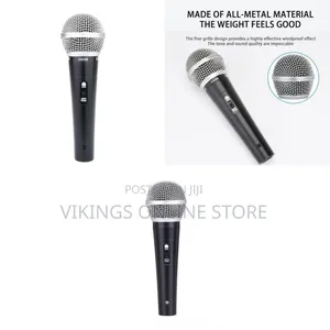Dynamic Karaoke Microphone for Singing With 4m XLR Cable, Metal