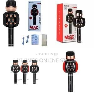 Microphone Wireless Karaoke Portable Hand Mic Bluetooth Hifi Speaker