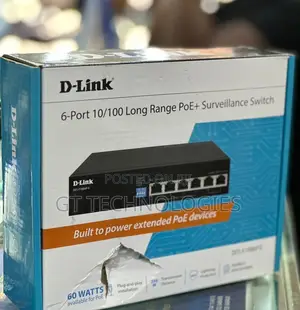 D-Link 6-Port 10/100 Surveillance Switch Long-Range (Poe)