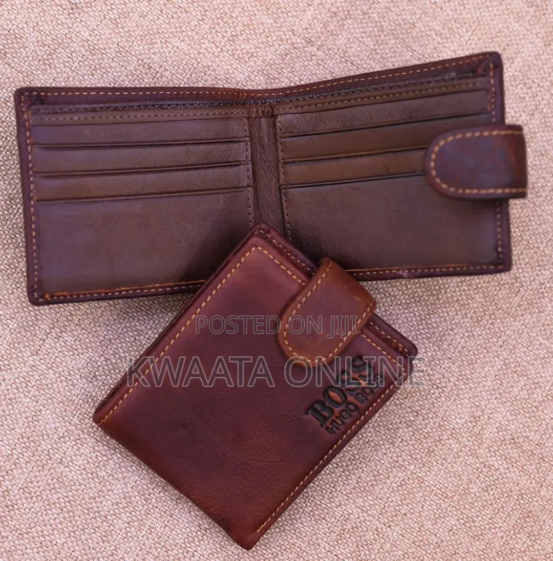 Men Wallets Leather Money Clip Front Pocket Thin Folded Wallet