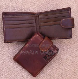 Men Wallets Leather Money Clip Front Pocket Thin Folded Wallet