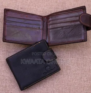 Men Wallets Leather Money Clip Front Pocket Thin Folded Wallet