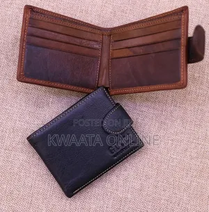 Men Wallets Leather Money Clip Front Pocket Thin Folded Wallet