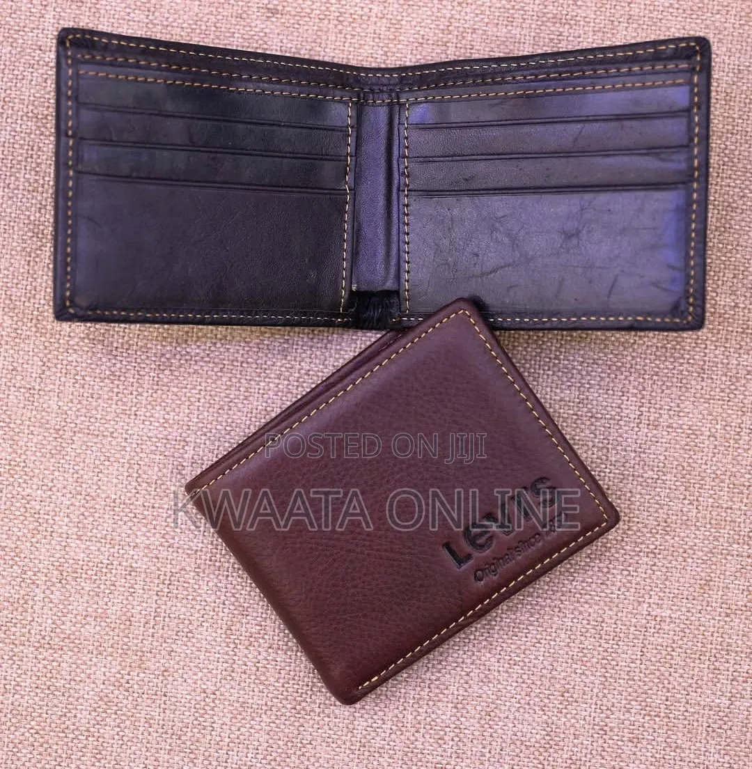 Men Wallets Leather Money Clip Front Pocket Thin Folded Wallet