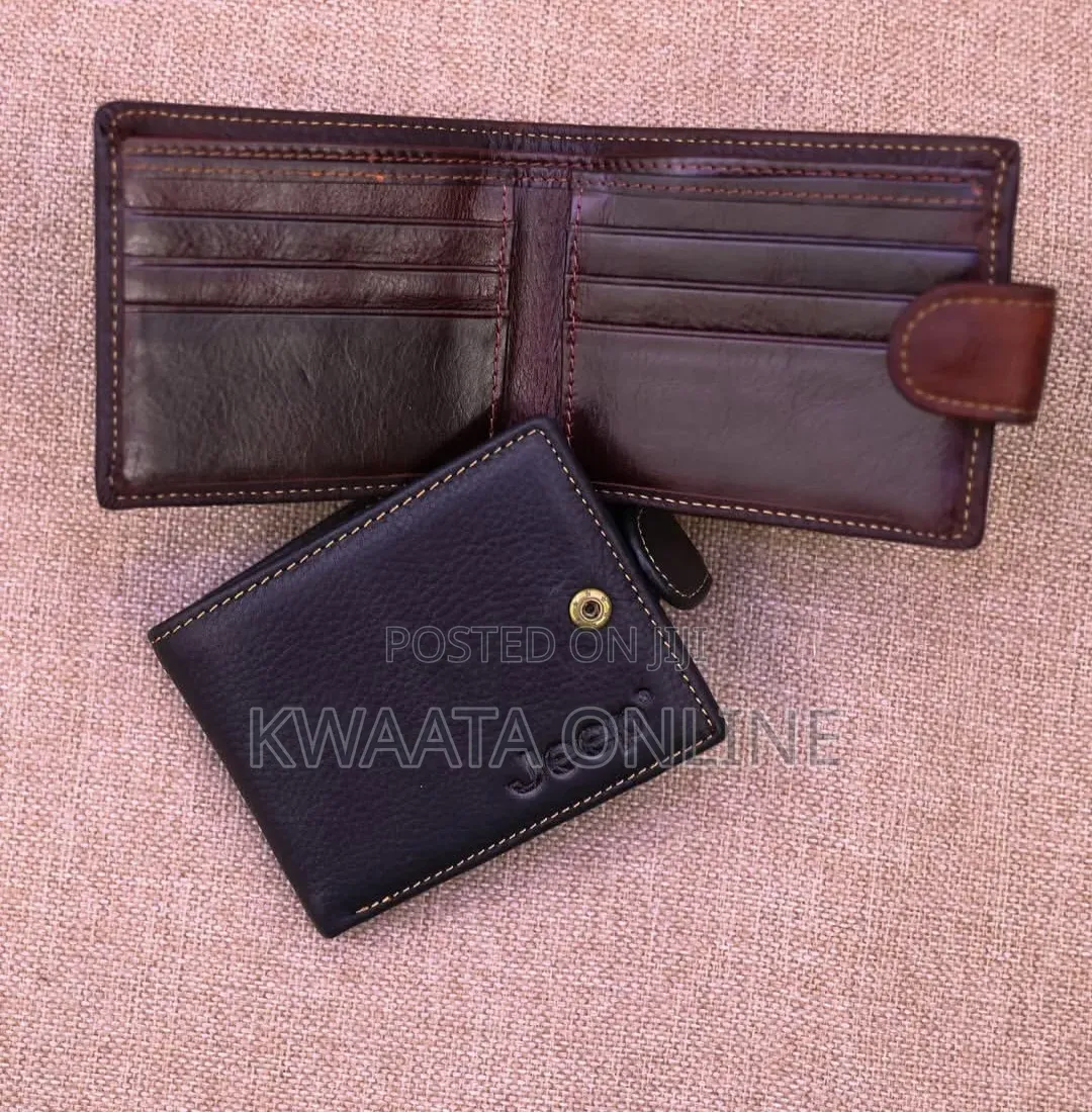 Men Wallets Leather Money Clip Front Pocket Thin Folded Wallet