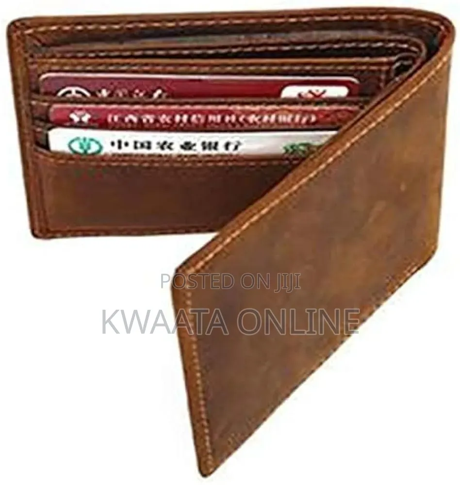 Men Wallets Leather Money Clip Front Pocket Thin Folded Wallet