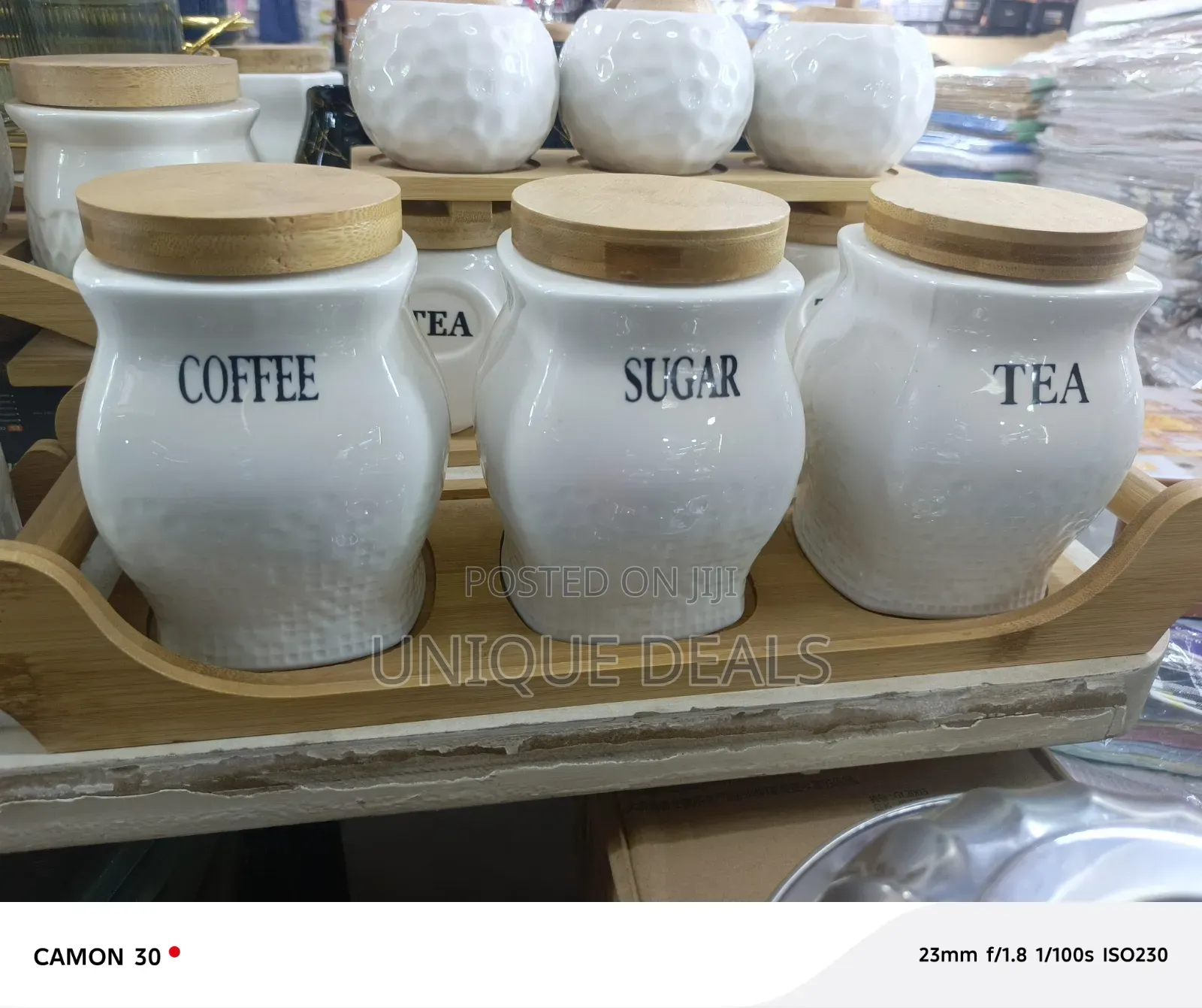 3pcs Tea Coffee Sugar Storage Jars