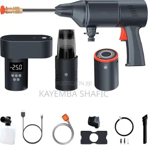 4-in-1 Cordless Car Care Kit - Pressure Washer, Vacuum Tire Inflator