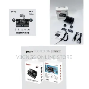 Jmary Mw-19 Noise Cancellation Dual Lavalier Wireless Microphone