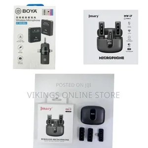 Boya Dual Wireless Microphone by-Mw3max – Dual Clip-on Mic for Mobile