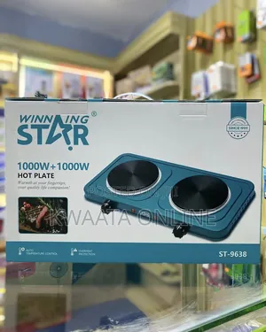 Double Burner Electric Cooktop, Portable Hotplate,Winning Star St-9638
