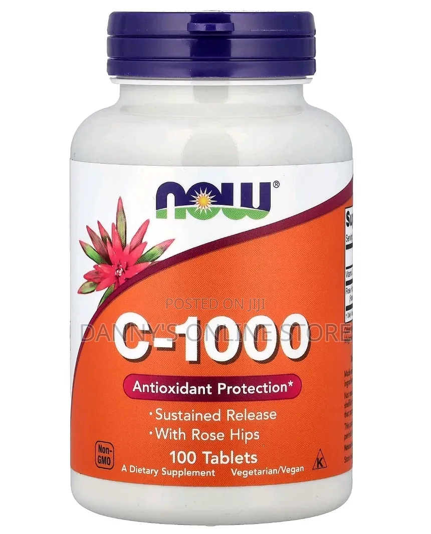 Vitamin C, C-1000, With Rosehips, 100 Tablets