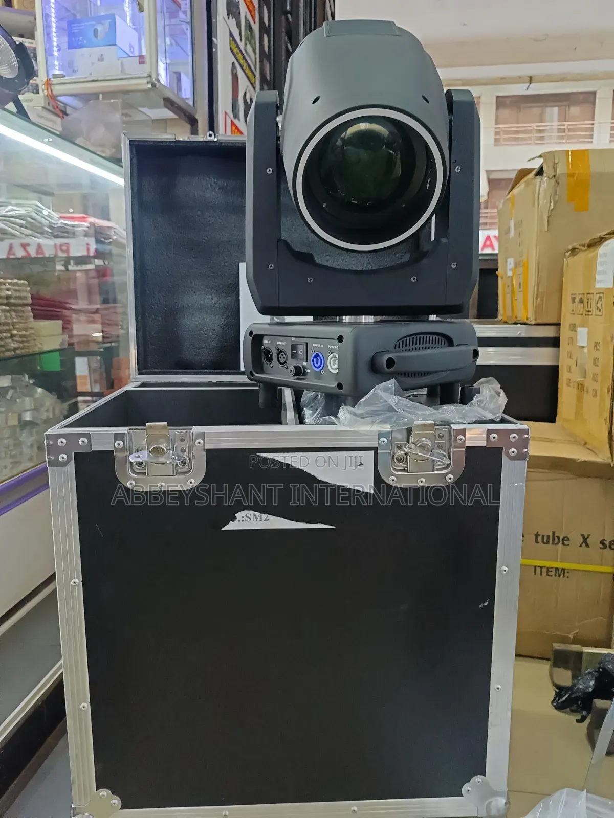 Moving Head Beam Light Designed for Stage Lighting, Disco, or Dj Use.