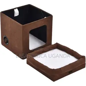Lasa Collapsible Cat House - Soft Suede With Sh.