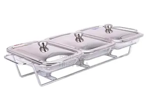 New Design 1.5l X 3 Pans Buffet Stainless Food Warmer Set