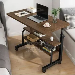 Height Computer Desk Bedside Table Dark Brown