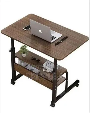 Height Computer Desk Bedside Table Dark Brown
