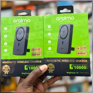 Oraimo Magpower 15 Magnetic Wireless Charger Power Bank.