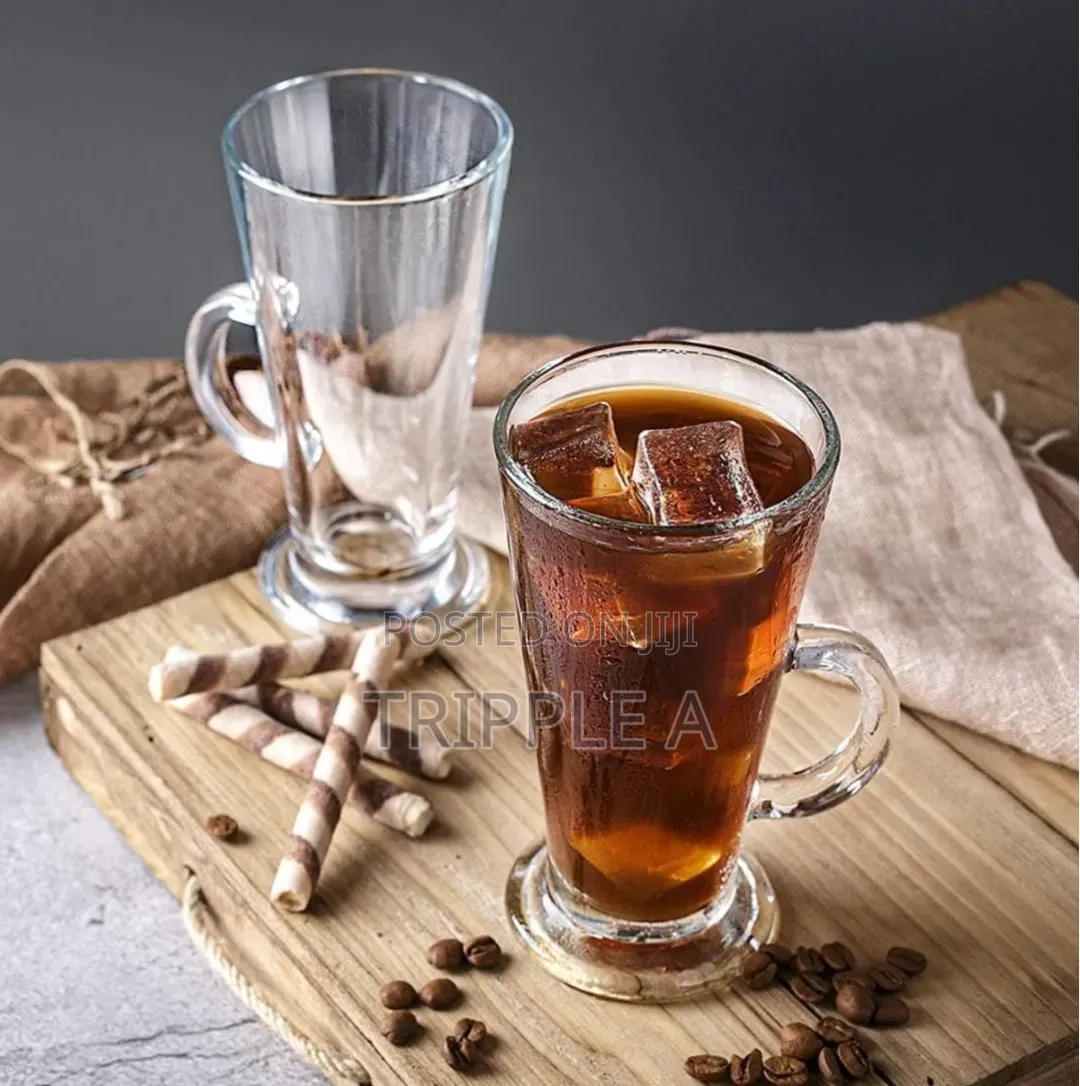 Irish Glass Coffee Mugs Latte Cups ( 12pcs)