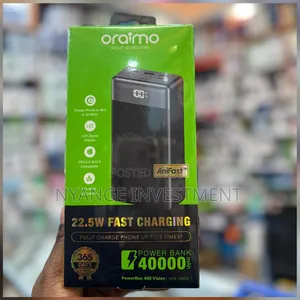 Oraimo Powerbox 400 Vision, a High-Capacity 40,000mah Portable Charger
