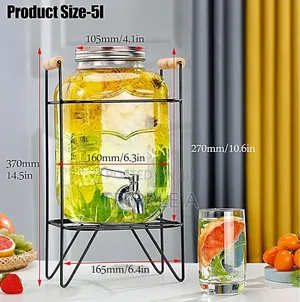 5l Glass Water Dispenser With Tap