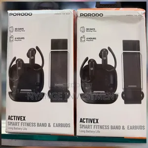 Porodo Activex Smart Fitness Band Earbuds Combo Box.