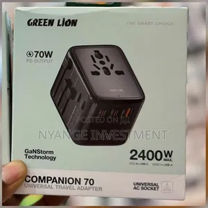 Green Lion Companion 70 Universal Travel Adapter. Adaptor