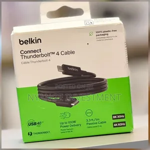 Belkin Connect Thunderbolt 4 Cable (Model Inz003bt1mbk)