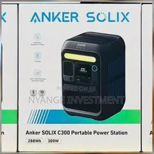 Anker Solix C300 Portable Power Station, 288wh Capacity and a 300w .