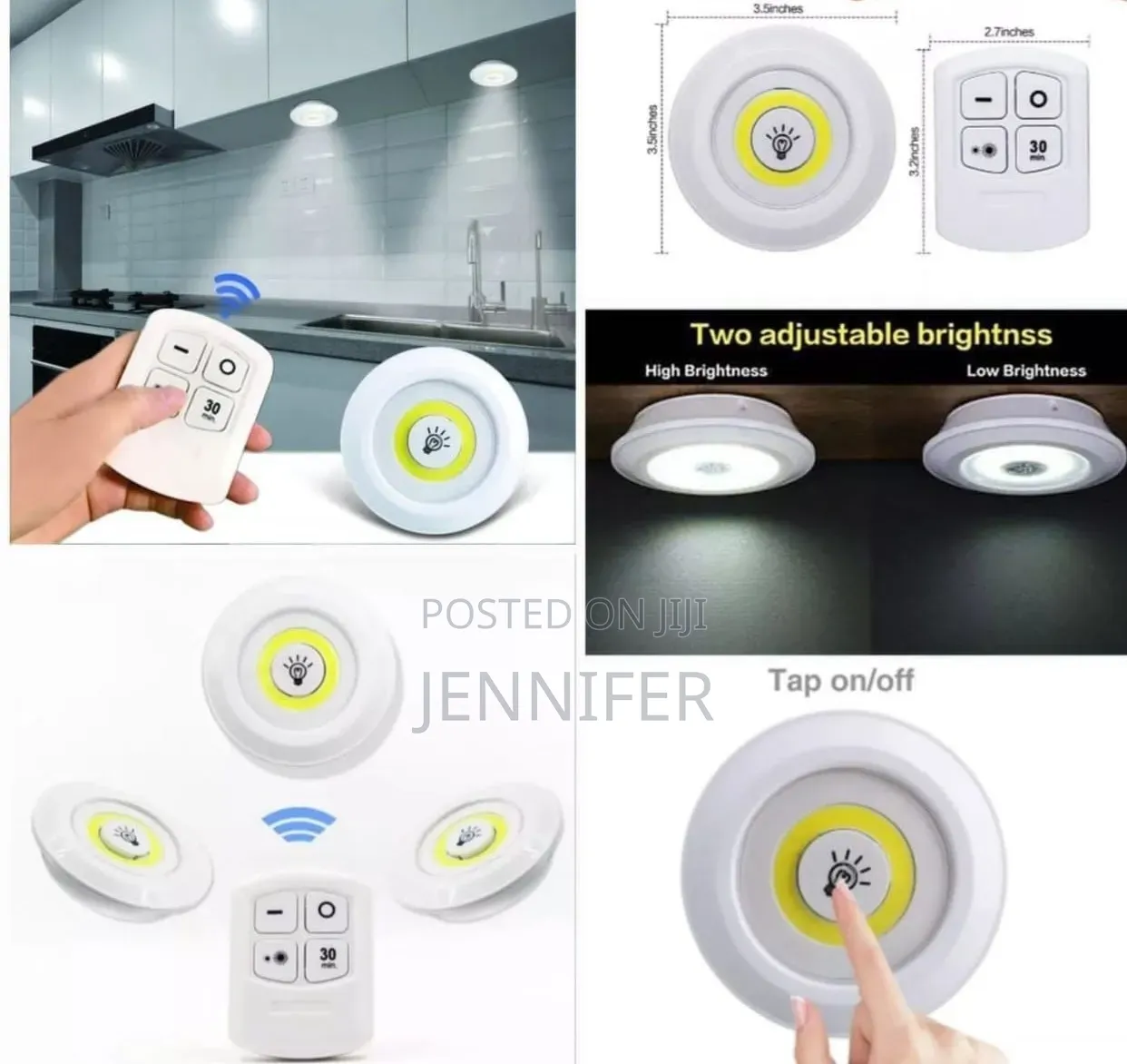 3-Piece Wireless Led Spotlight Set