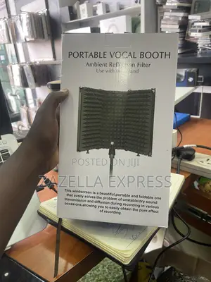 Portable Vocal Booth With Ambient Reflection Filter, For Studio