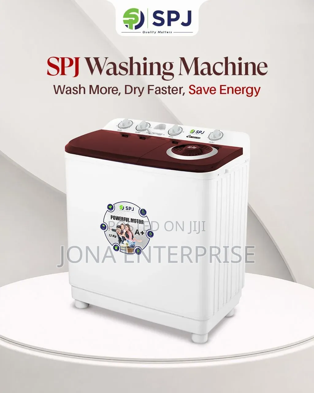7kg SPJ Twin Tub Washing Machine