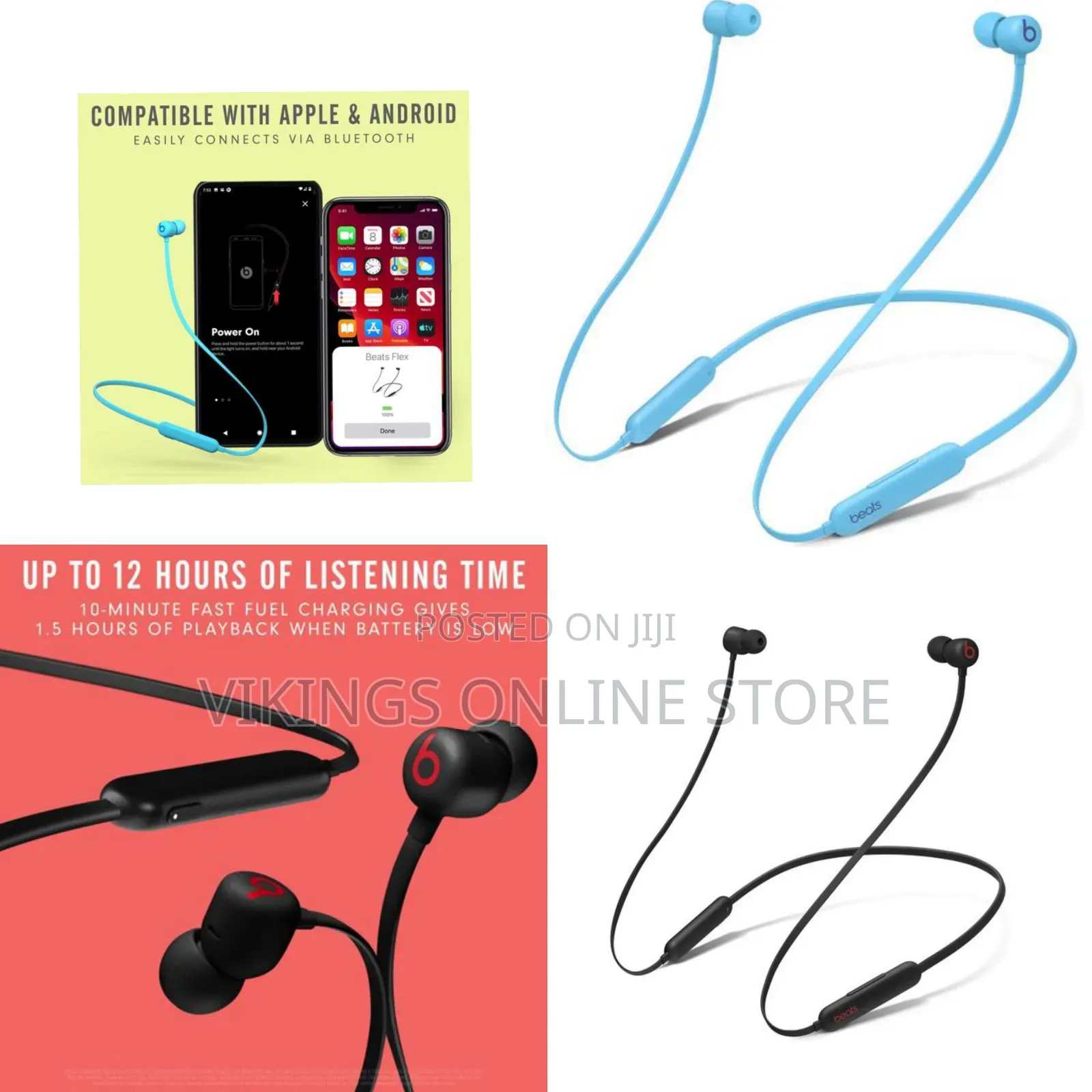 Beats Flex Wireless Earbuds - Apple W1 Headphone Chip, Magnetic