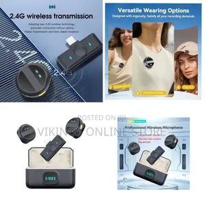 Sx21 Anc 2 PCS Tie Collar Mic Portable Live Streaming Small Wireless