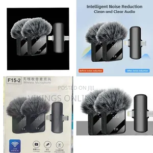 F15-2 Wireless Lavalier Microphone Cordless Omnidirectional Microphone