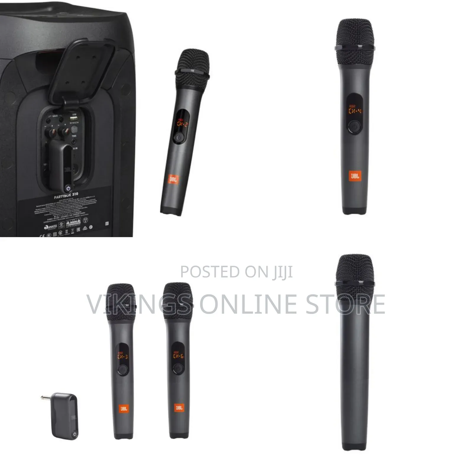 JBL Two Wireless Microphone System With Dual-Channel Receiver