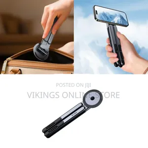 Mobile Phone Bracket Adjustable Tripod Magnetic Foldable Portable