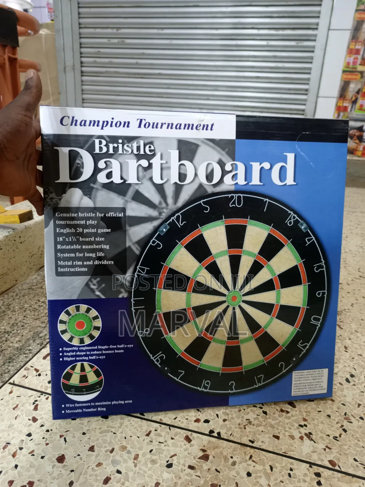 Champion Tournament Bristle Dartboard Set