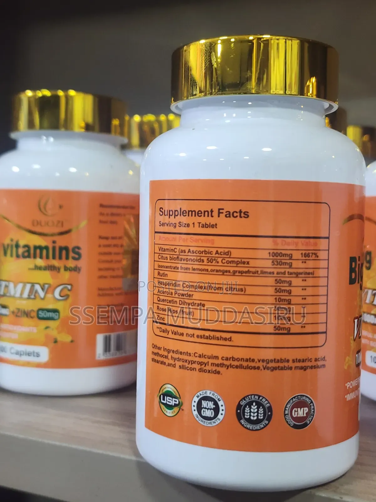 Big Vitamins,Vit.C,1000mg +Zinc 50mg,1oocaplets